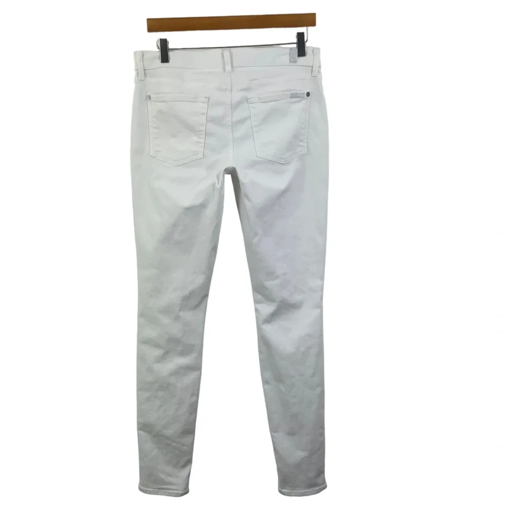 7 FOR ALL MANKIND The Skinny White Skinny Jeans With Stretch White Jeans G13 - Picture 2 of 11